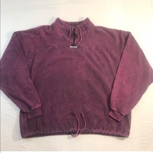 Vintage Ezze Wear 1/4 Zip Pull Over Size LRG